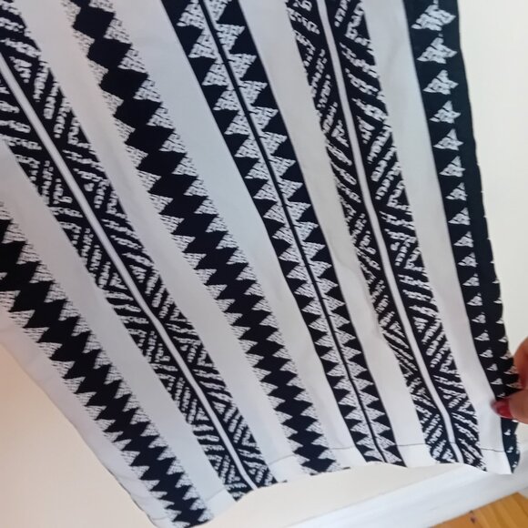 NWOT Women's Cupshe Lightweight Wide Leg Tribal Striped Coverup Beach Pants L - Picture 12 of 14